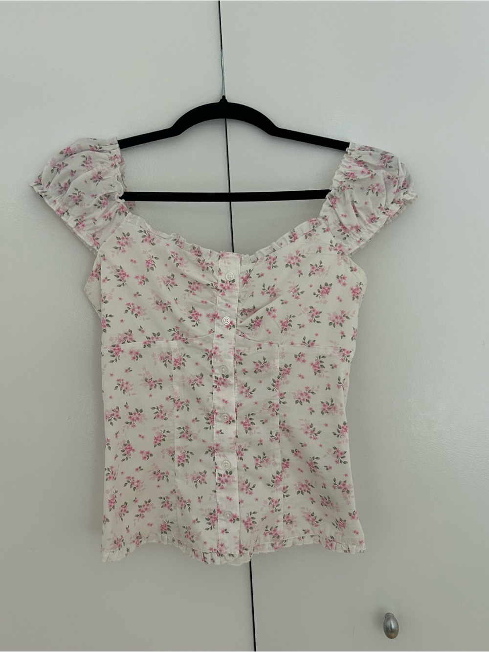Hollister Ruffle Trim Poplin Blouse - Picture 3 of 5